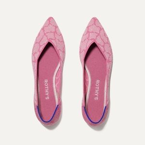 Rothy's Rose Quartz Metallic Points 8 Limited Edition BNIB UNICORN